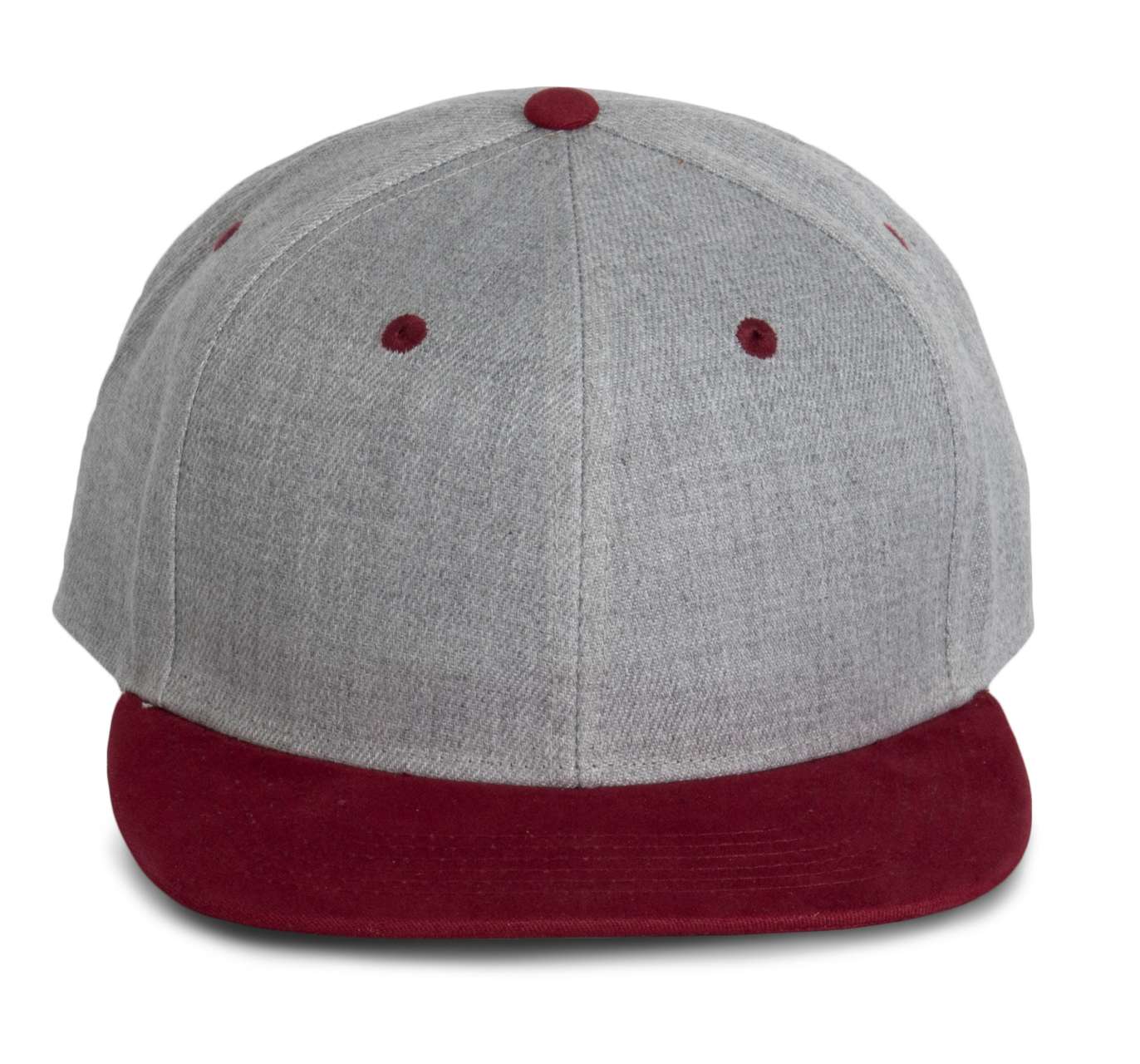 Light Grey Heather/Dark Chili Red