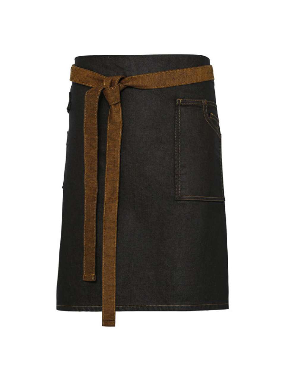 Black/Tan Denim